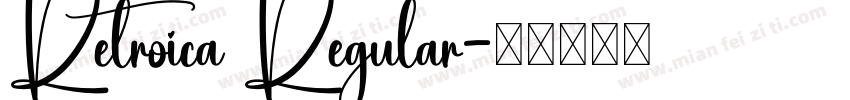 Retroica Regular字体转换